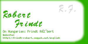 robert frindt business card